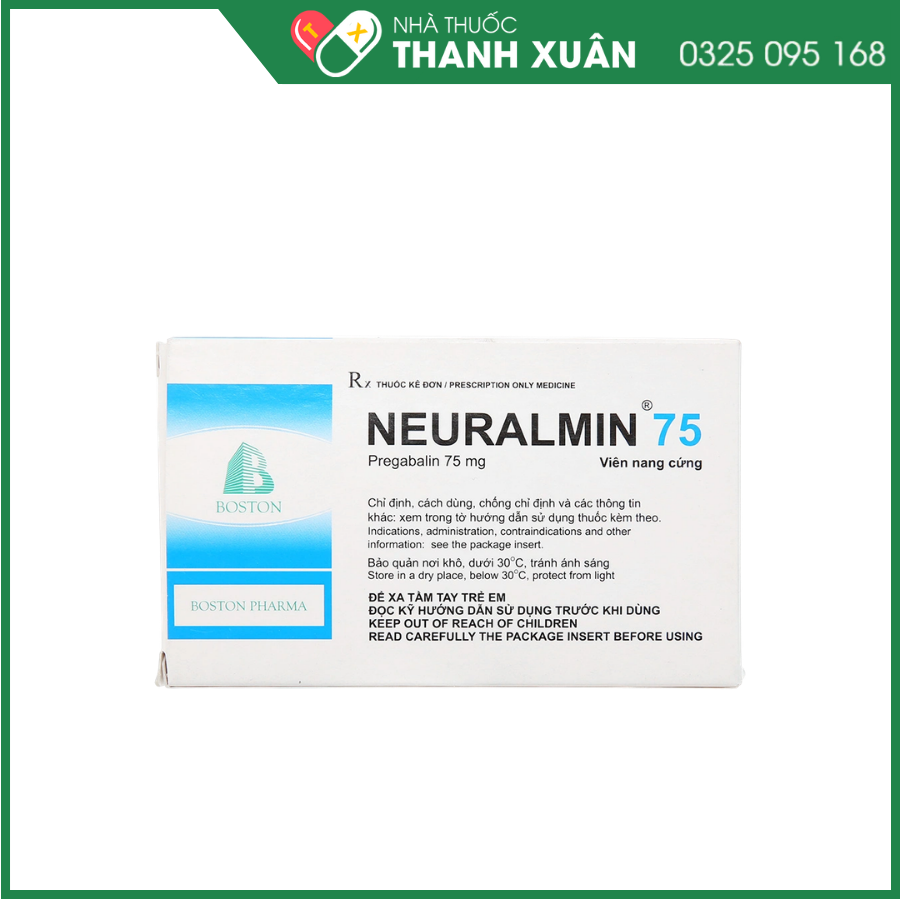Neuralmin 75 điều trị đau thần kinh, động kinh, rối loạn lo âu